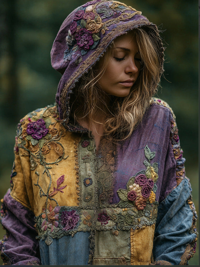 Womens Loose-Fit 3D Digital-Print Hoodie For Winter