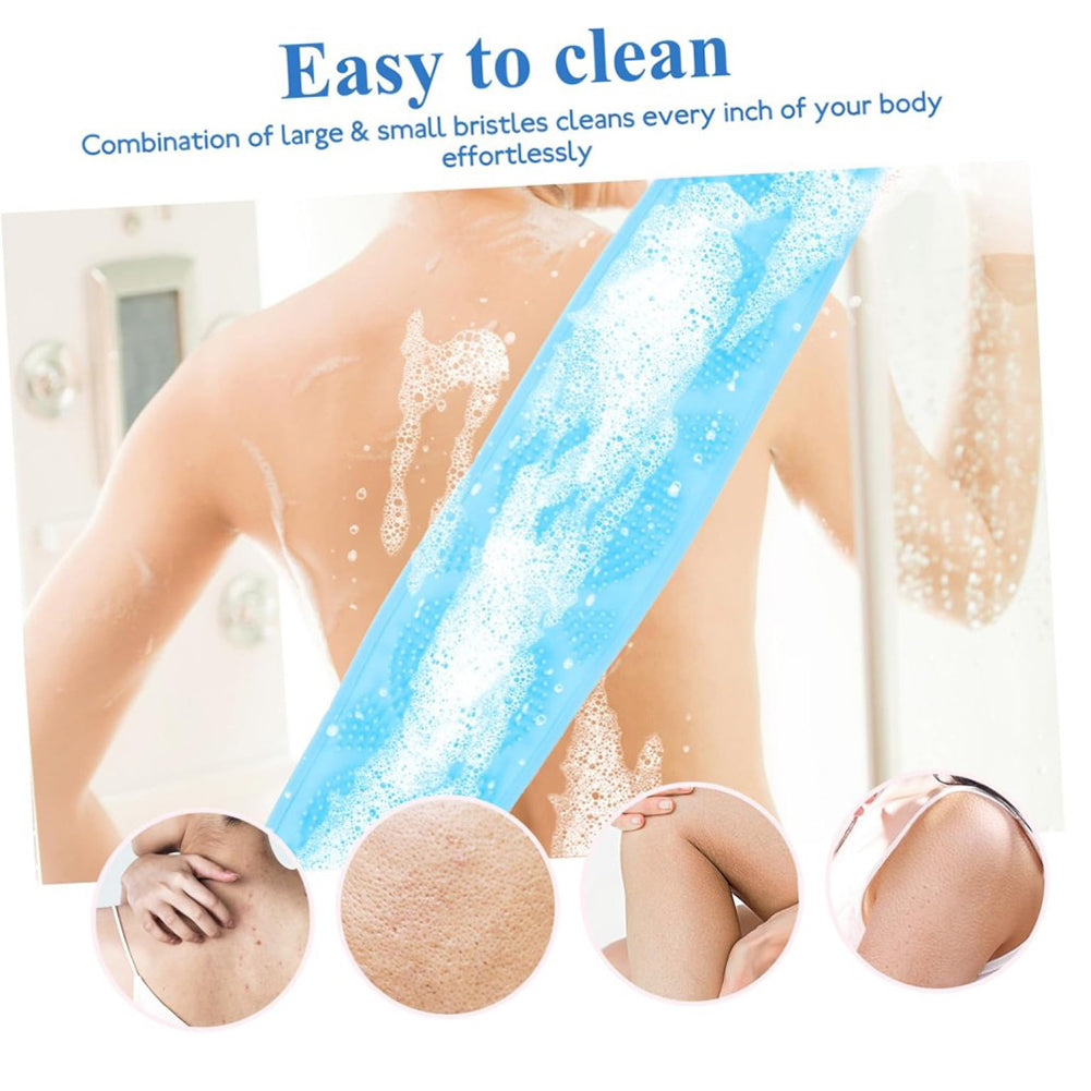 Bathing Exfoliating Foam Silicone Back Scrub Belt
